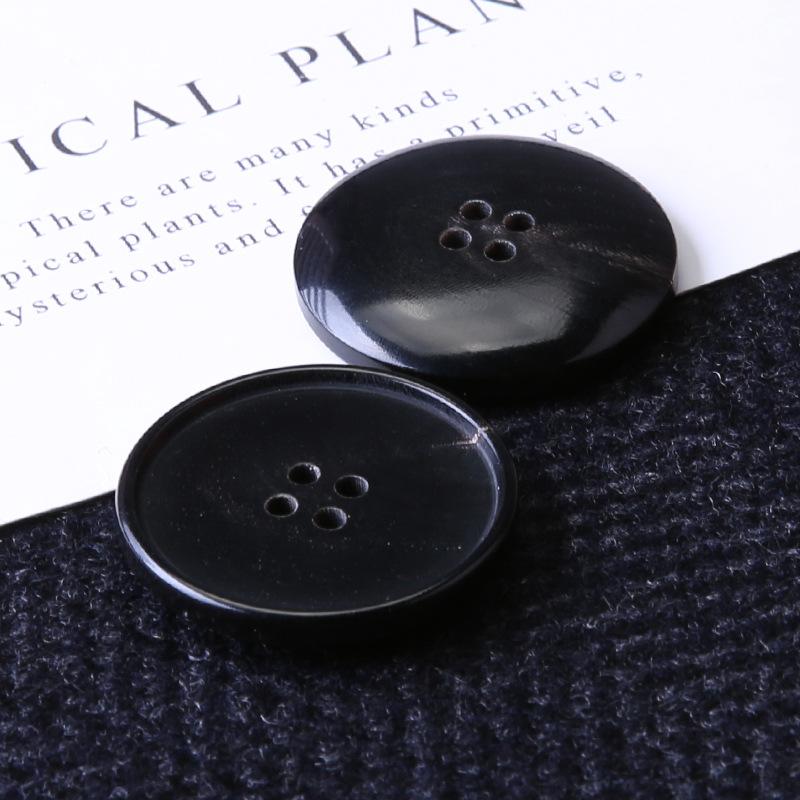

5 шт. Пуговицы для костюма высокого класса, аксессуары из рога для одежды, пуговицы для пиджака, костюма, аксессуары, пуговицы для мужской и женской верхней одежды, тренча Black * 20mm * Round