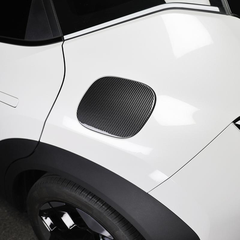 For KIA SELTOS SP3 2026 2027 Car Tuning Carbon Fiber Black Car Fuel Tank Cap Decoration Cover Trim Exterior Accessories