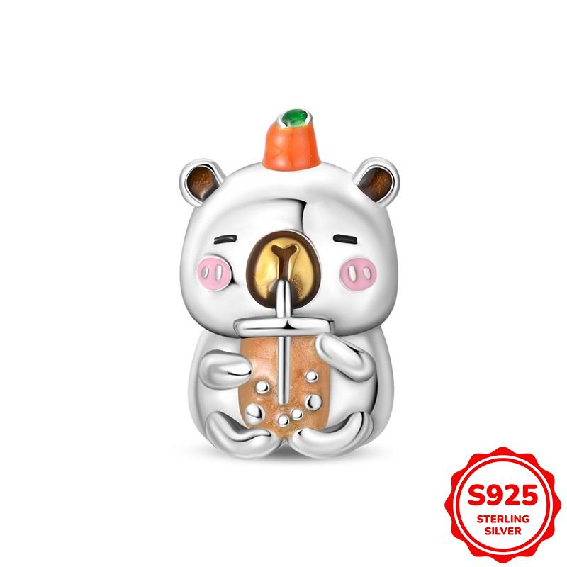 Original Copper Butterfly Animal Pendant Charm Beads Fits 3Mm Bracelet Necklace For Women Luxury Diy Jewelry Making