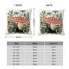 Tiny Unicorn Under Mushroon Pillowcase Polyester Linen Velvet Pattern Zip Decorative Pillow Case Car Cushion Case 18"