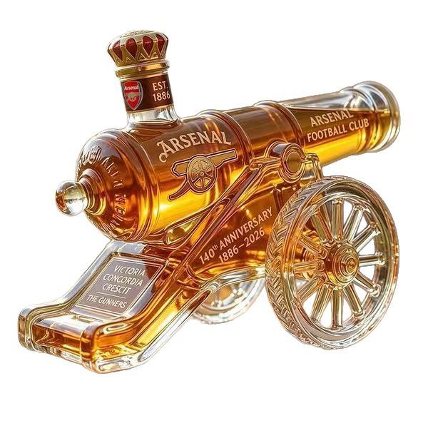 Creative Artillery Cannon Whiskey Decanter High Borosilicate Glass Cannon Wine Bottle Barware