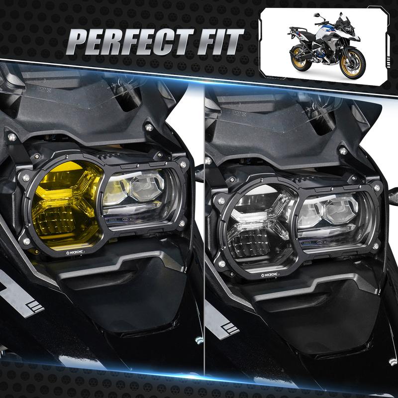 NICECNC For BMW R1250GS Adventure -2024 R 1250 GS - Motorcycle Headlight Guard Protector