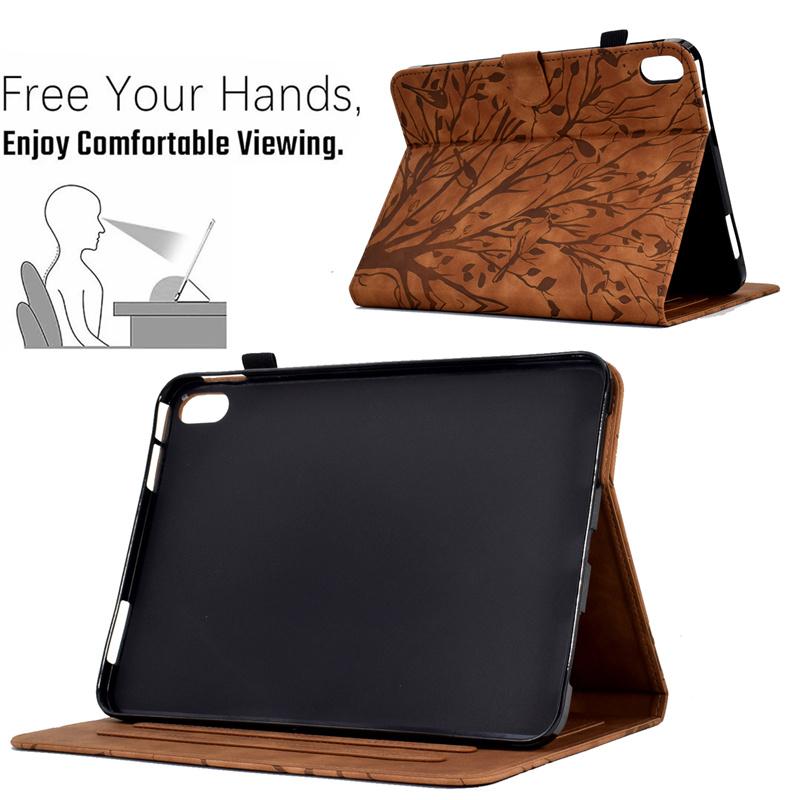 Coque for Samsung Tab S11 Case 11 Inch Embossed Tree Magnetic Wallet Stand Tablet Funda for Galaxy Tab S11 Case Cover 2025