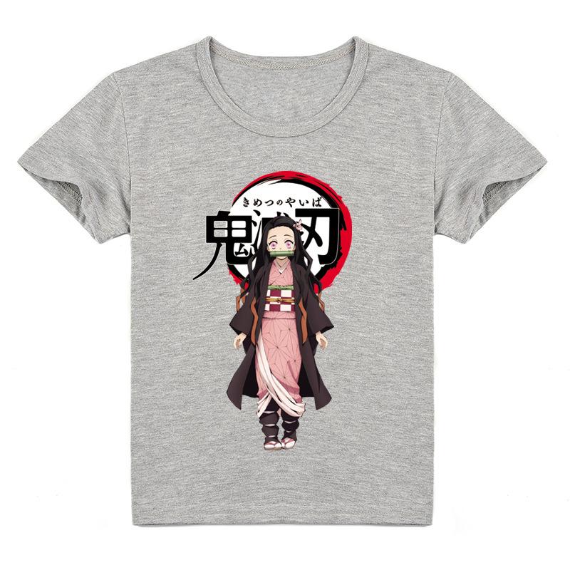 Летняя футболка с короткими рукавами Kimetsu No Yaiba Ghost Blade для девочек средней — фото 7