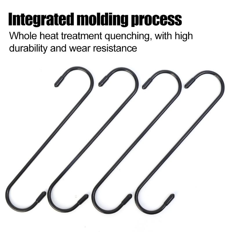 4/1pcs Car Caliper S Shape Hanger Hook Tool Brake Caliper Hanger Hooks with Rubber Tips for Bearing Axle Automotive Accessories