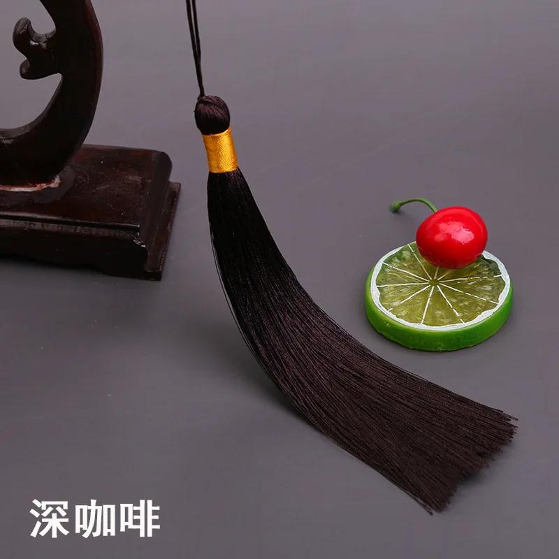 17CM Long Tassel Spike Chinese Clothing DIY Accessories Musical Instrument Pendant Ice Silk Vertical Spike Tassels for Crafts