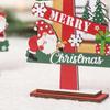 Festival Wood Christmas Decorations Christmas Tree Crafts Tabletop Centerpieces for Indoor Home Shops Decorations