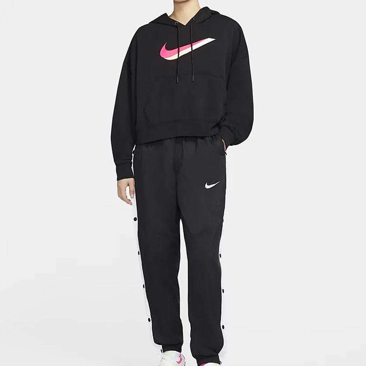 Nike Sportswear Knit Hoodie Men Tops Black CU5109-010