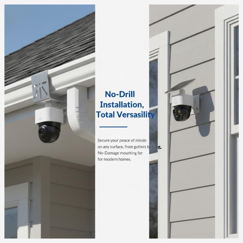 Metal Gutter Mount Bracket For E3044 Secure Your Solar Camera Gutter Mount Support Camera Surveillance