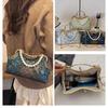 National Style Embroidered Brocade Mouth Gold Bag Women's Banquet Handbag