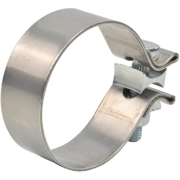 Universal ID 3.5 Inch Exhaust Clamp, Stainless Steel 3-1/2 Inch Narrow Band Lap Joint Butt Clamp