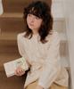 ADAUL Vintage Lace Pintuck String Line Blouse - Cream