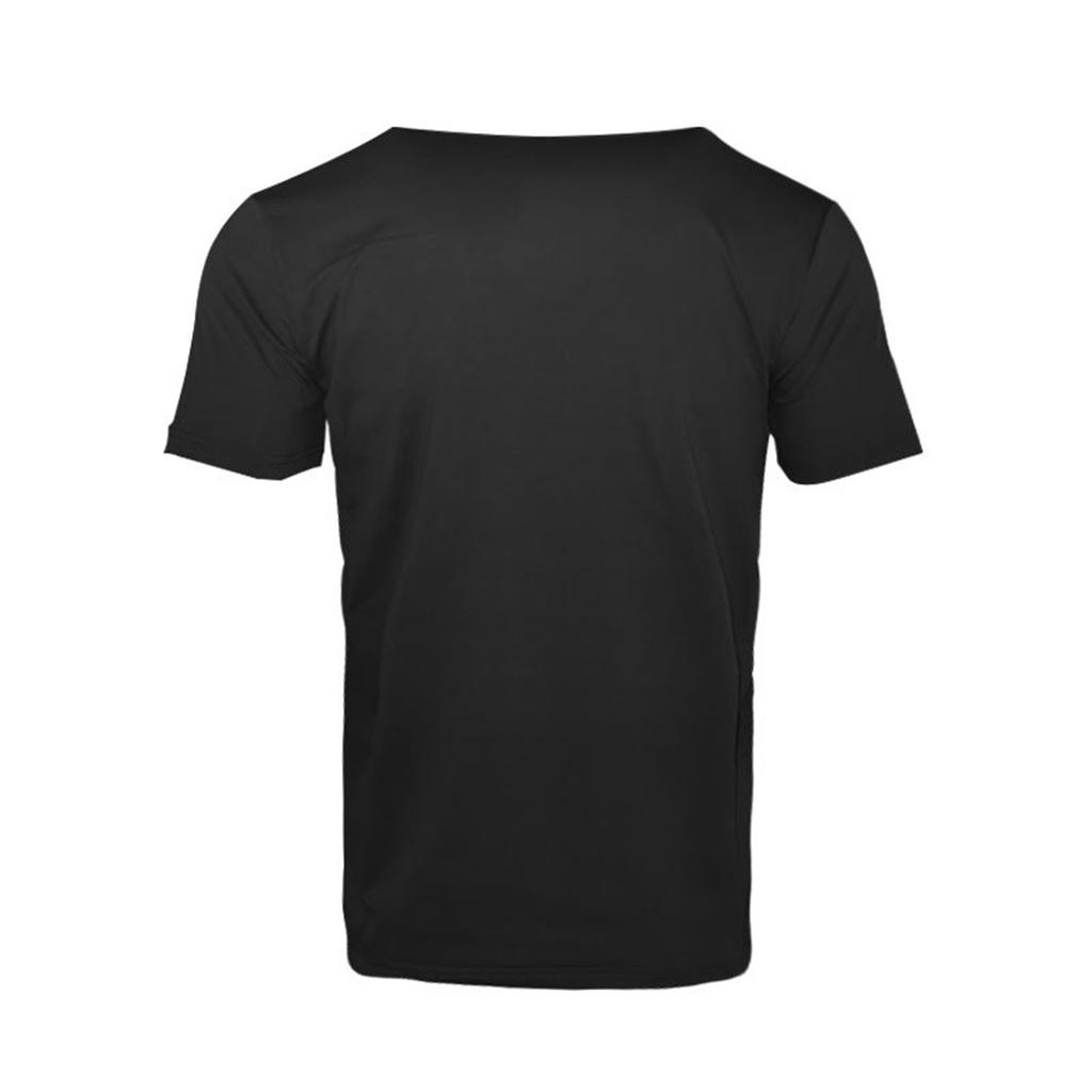 Men's Casual Buttoned Slim Short Sleeve T-Shirt Men's Color Fashion Trendy V-Neck Pocket Top