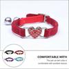 Collar for Cats Love Heart Adjustable Safety Bell Cat Collar 8Pcs