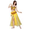 Bauchtanz Set für Damen Bühnenoutfit Sexy Quasten BH Pailletten-Hüftkette Chiffonrock 3-teilig Bauchtanz Performance Kostüm