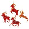 2D Flat Goat Pendant Shining Animal Hanging Decoration Zodiac Goat Souvenir  Holiday Party Decor