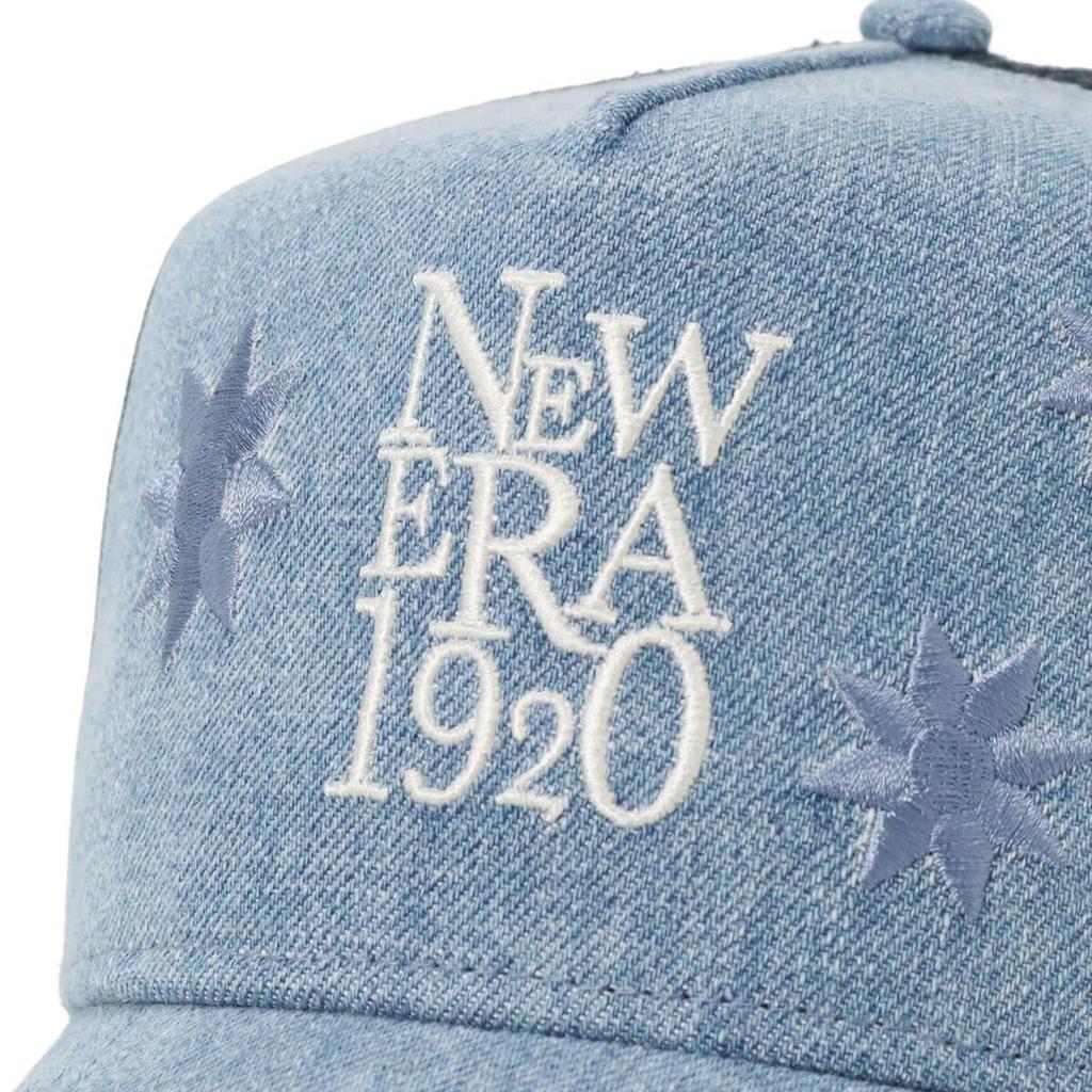 [New Era] Mesh Cap 9FORTYA-Frame Floral Washed Denim FREE 940AFTR FLOWER EMB NE1920 WDNM 14388638 NER36C9245