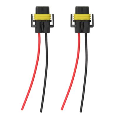 2Pcs Fog Light Connector Good Stability Small Portable Heat Corrosion Resistant Fog Lights Sockets Wire for Automobiles