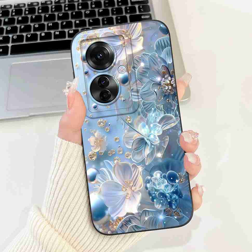 For Oppo Reno11 F 5G CPH2603 Case Cute Cartoon Printed Cherries Soft Silicone Cover For Oppo F25 Pro 5G 6.7" Phone Cases Coque