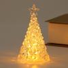 Transparent Christmas Tree Night Light Glowing Xms Eve Candle Lights  Kid Toy Gifts