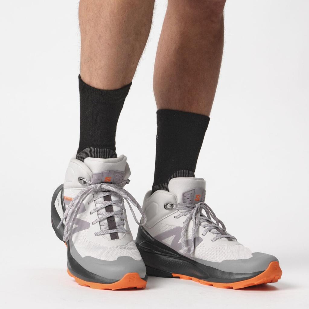 Hiking Shoes Salomon Elixir Activ Mid Gore-Tex Activid GTX Hiking Shoes Grey