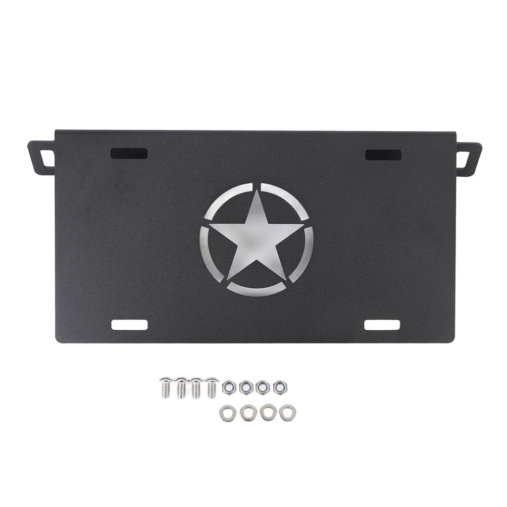 Kennzeichenhalter Aluminiumlegierung Stoßstange vorne Kennzeichenschild Rahmenhalter Ersatz für