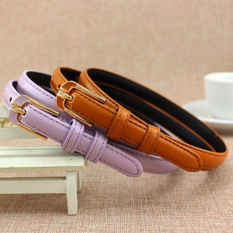 Women'S Spring And Summer Belt, Rhinestone Inlaid Pin Buckle, Women'S Thin Skirt Decorative Belt
