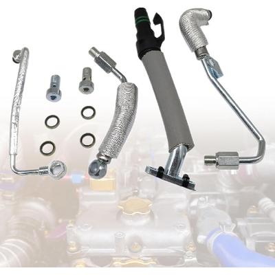 FZJDSD 4PCS Turbo Oil Return Drain Line and Oil Feed Pipe Kit 25198546 55567067 55587854 Compatible with Chevy Cruze Sonic Trax & Buick Encore 1.4 L4
