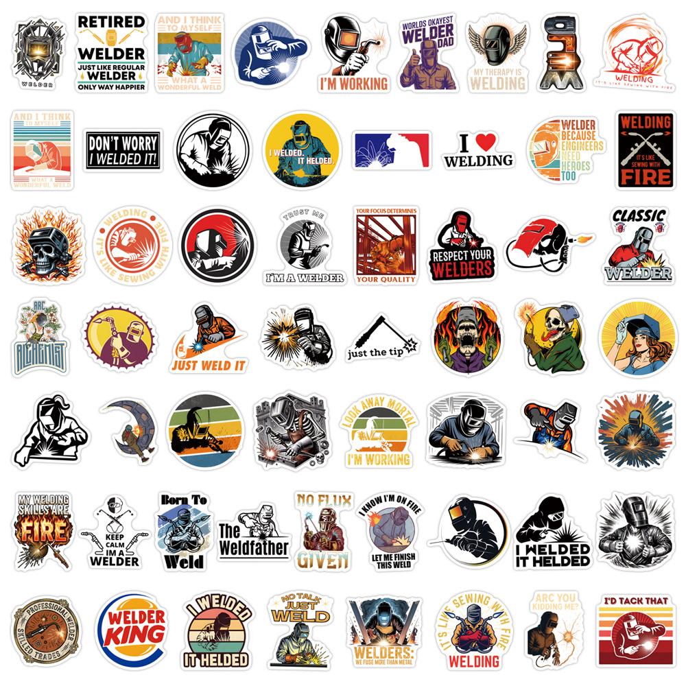 115Pcs Cartoon Creative Electrician Graffiti Stickers Decoration Luggage Phone Guitar Scraphbook Waterproof Sticker Kid Toys