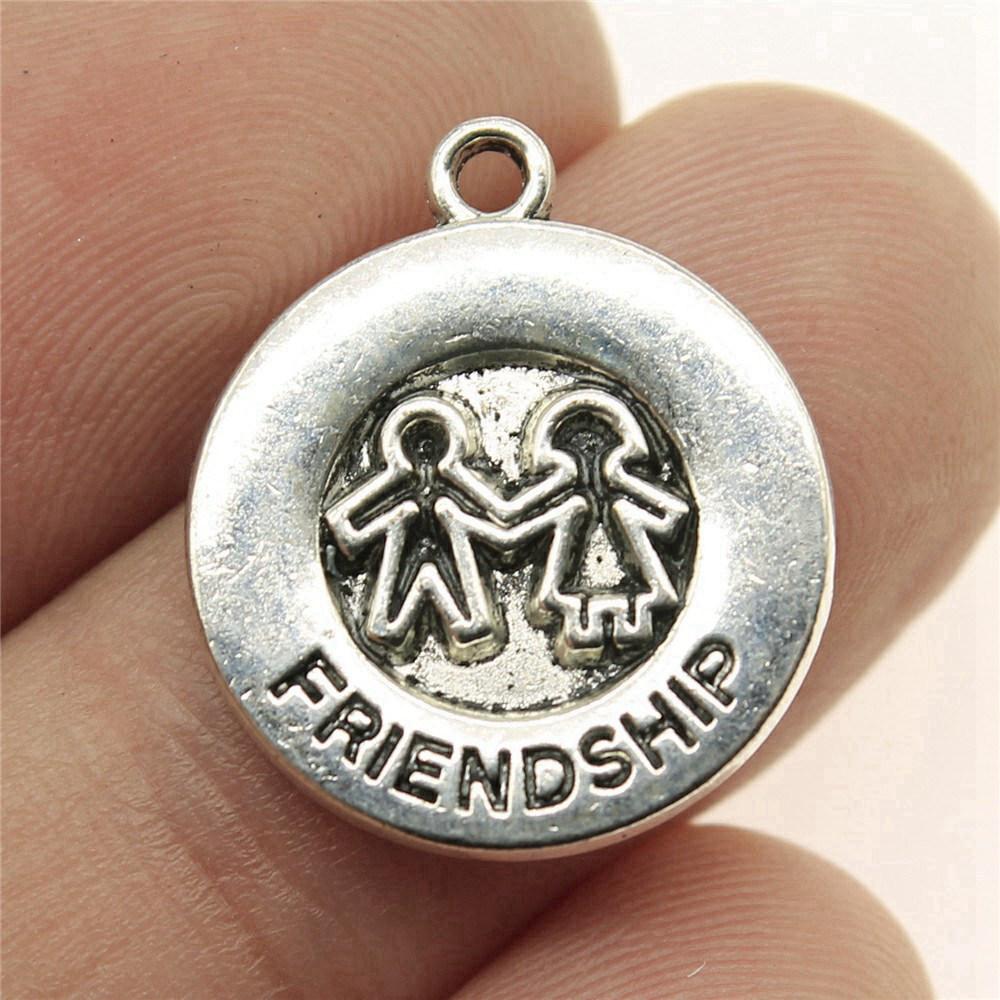 Charms Rectangle Tags Badges Friendship Pendants Minimalist Jewelry Components QC104