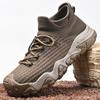 2025 fashion men's casual shoes flying woven shoes outdoor romantic line men's shoes breathable socks mouth hiking shoes