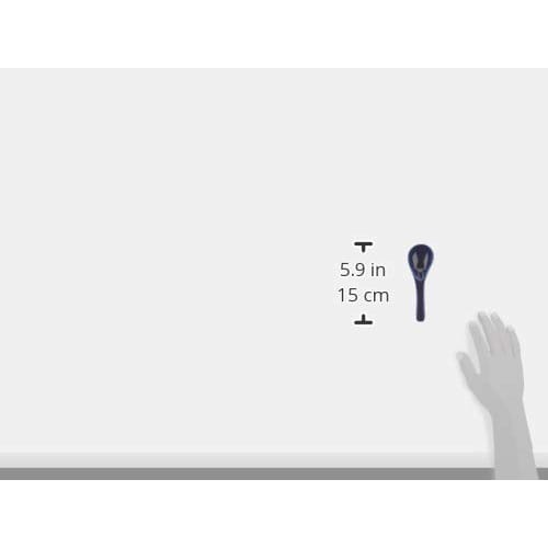 Banko Ware Ginpo Chrysanthemum Design Ceramic Spoon (Small), Set of 2, Lapis Lazuli Glaze, Approximately 15cm Long, Made in Japan, 96021-2