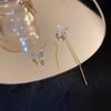 Copper Alloy Zircon Butterfly Earrings - Elegant Niche Design with a Luxury Feel.