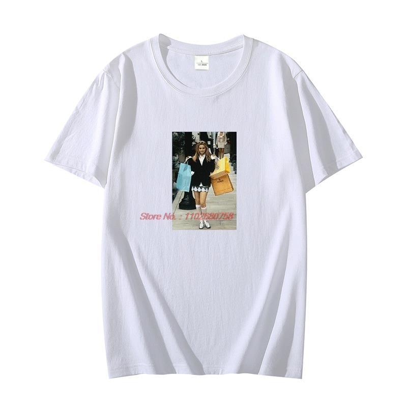 Clueless Oups My Bad Sous Licence Junior Fashion Cotton Tshirt Graphic T Shirts Oversize Tshirts Harajuku Unisexs Clothing