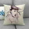 Portrait Oil Painting Of A Celebrity Digital Printing Short Plush Pillow Covers For Car Sofa Office Cushion Cover Home Goods