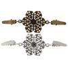 Floral Alloy Cardigan Clip Shawl Collar Brooch Sweater Guard Holder for Women Blouses Shirts and Dresses