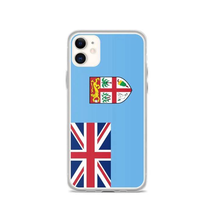 Capa - PIXELFORMA - iPhone 11 - Bandeira de Fiji - Proteção completa - Flexível
