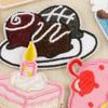 8 Pcs Cartoon Food Embroidered Patches Cake Iron On Patches Repair Patches Ice Cream Sewing Patches for Clothes Bag