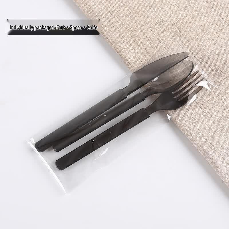 COFLYEE Disposable American Style Plastic Cutlery