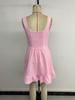 2025 Sweet Girly Holiday Lace Bow Short Dress