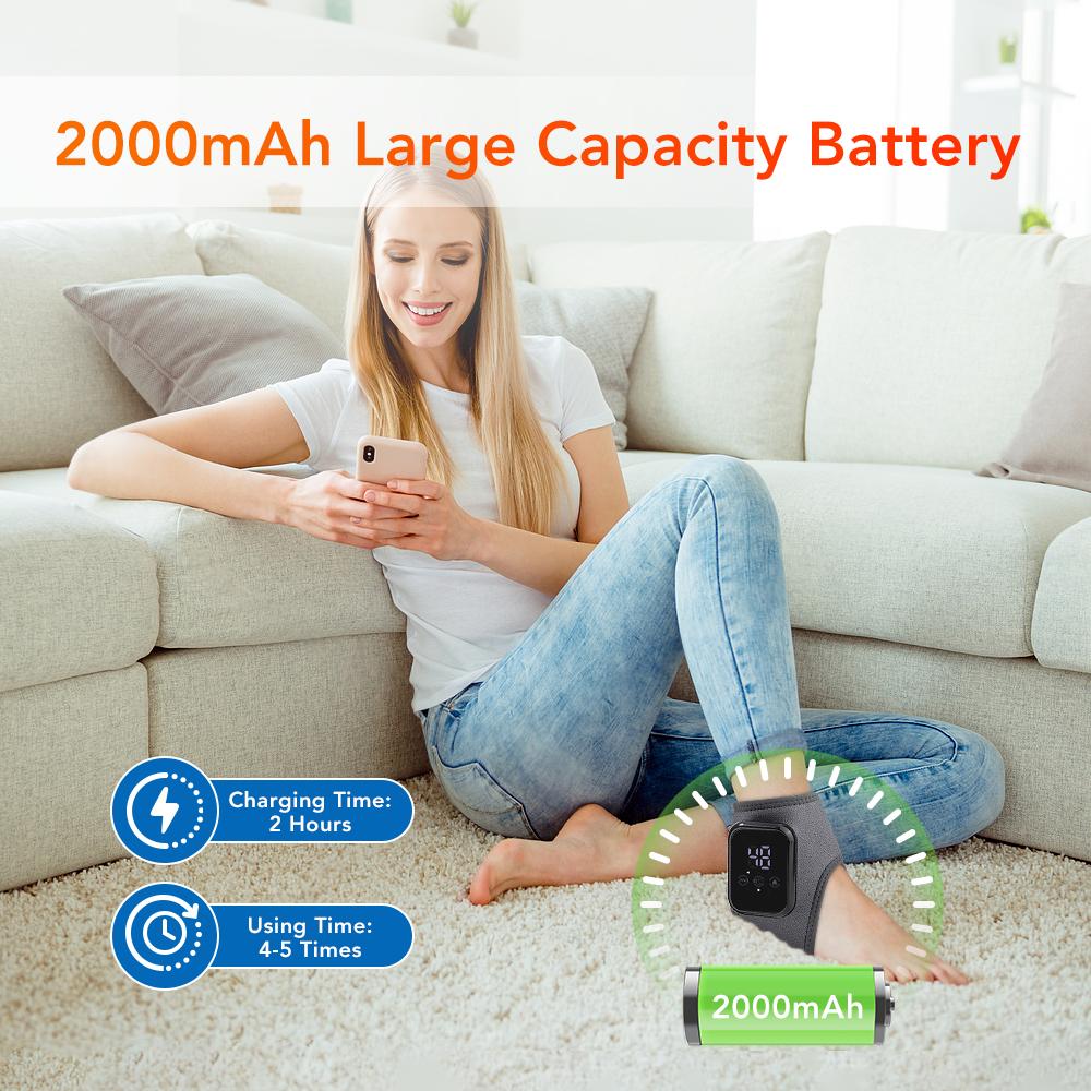 Electric Ankle Heated Vibration Massager Foot Heating Wrist Band Guard Wrap Pad Sports Fitness Joint Heating Support Brace Heath