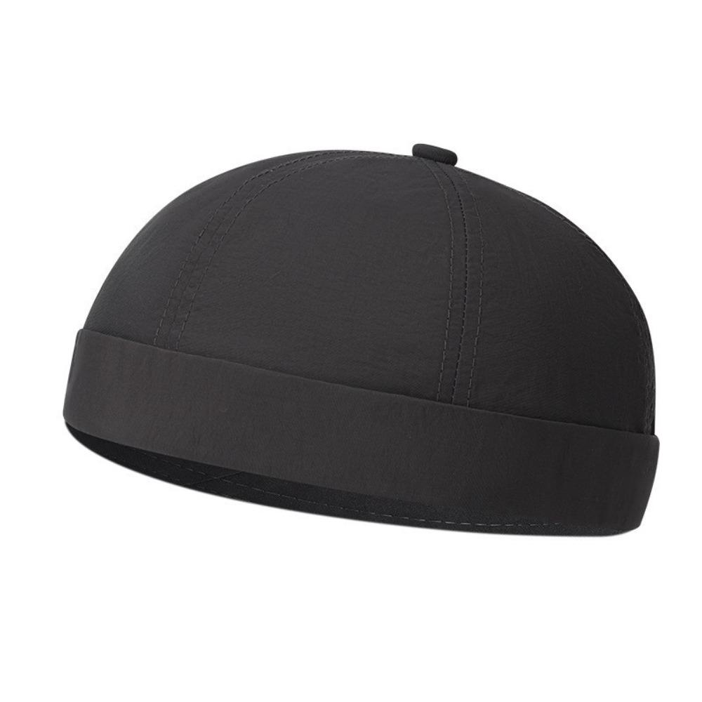 Breathable Men's Landlord Hat Brimless Summer Docker Cap Fashion Dome Melon Cap Unisex