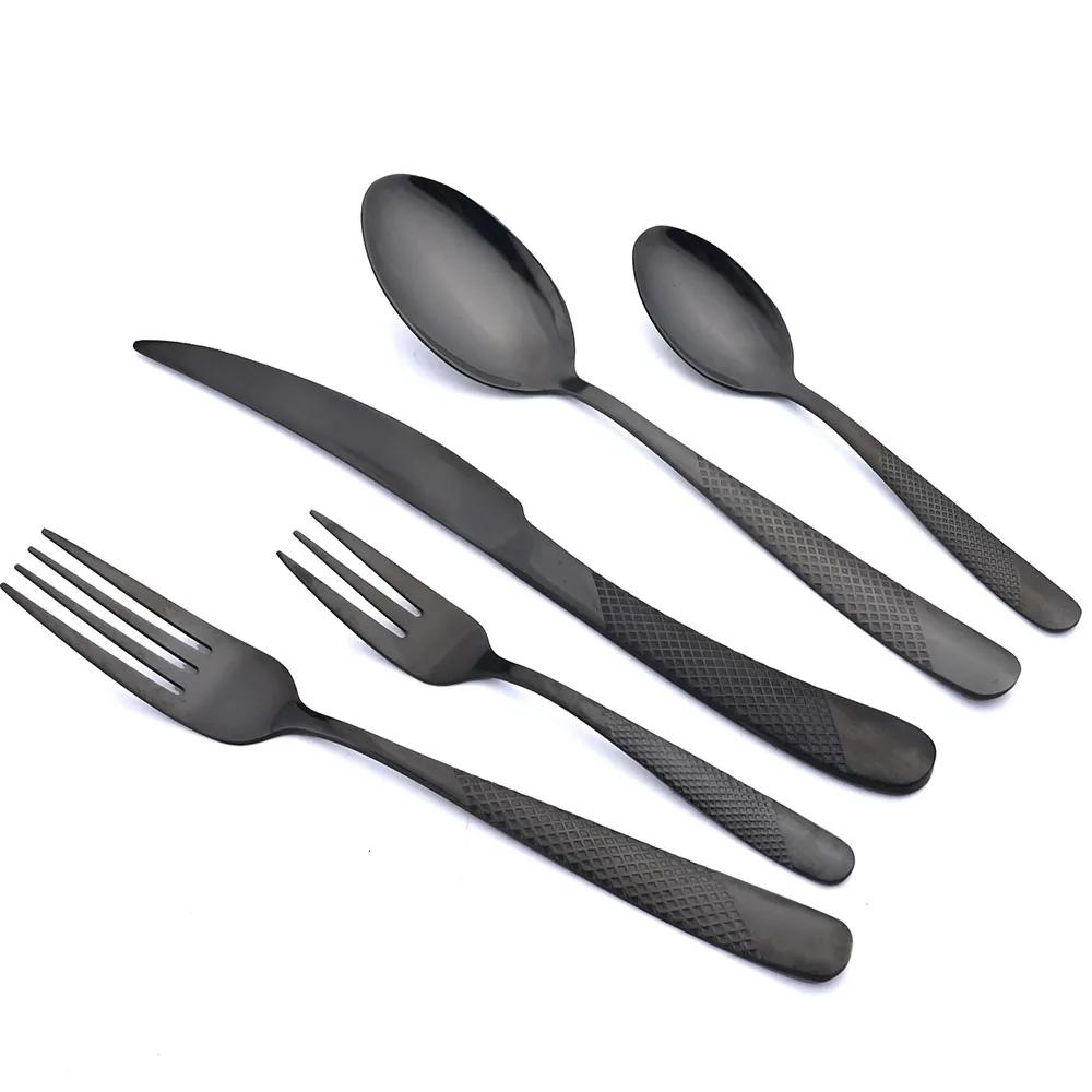 30pcs Dinnerware Sets Stainless Steel Tableware Set Knife Fork Spoon Flatware Western Cutlery Set Knife Fork Spoon Tea Spoon
