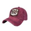 Vintage Washed Cotton Baseball Cap with Fashion 68 Letter Embroidery for Men and Women - Unisex Hip Hop Snapback Hat Sports Caps