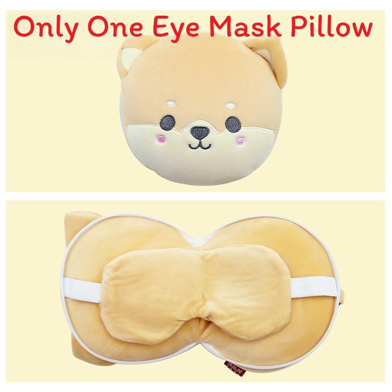 Cute Cartoon Ushaped Pillow With Water Crystal Fabric For Home And Travel