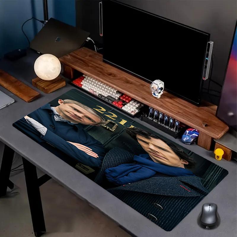 Sherlock Theme Mouse Pad, Non Slip Rubber Base, Multifunctional Office & Home Decor, Perfect for Workspace Personalization.