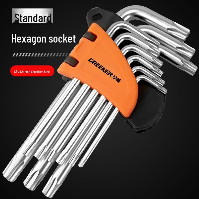 Green Forest Universal 6-Sided Hex Wrench and Screwdriver Set