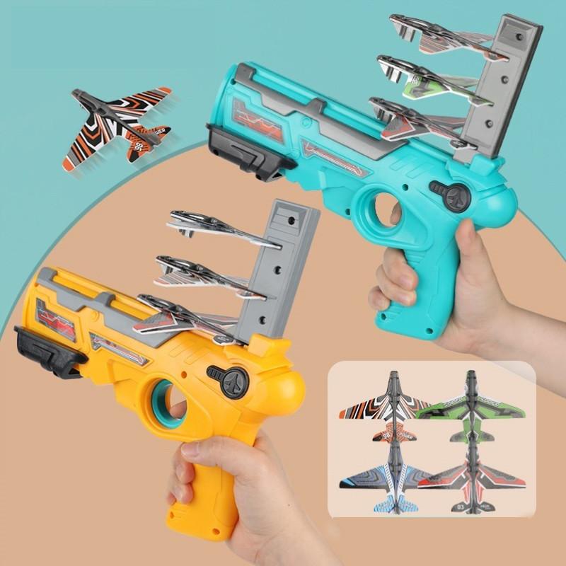 Exciting Toy Gun Nerf Foam Airplane Launcher For Safe Outdoor Fun And Air Battles