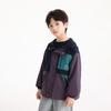 Little Yinman Boys' Color-Block Fleece Hooded Jacket