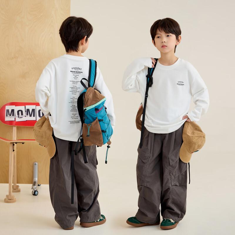 Kids  Loose Fit Long Sleeve Letter Print T-Shirt XL